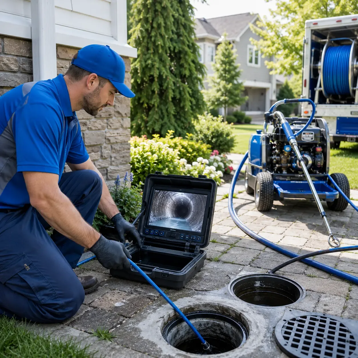Outdoor drain cleaning professionals serving Harris, NY